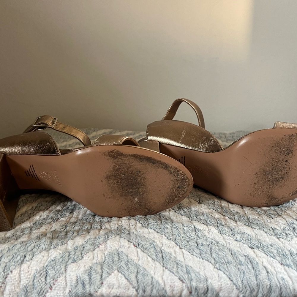 Rosé Gold Women's Sandals - Picture 7 of 8